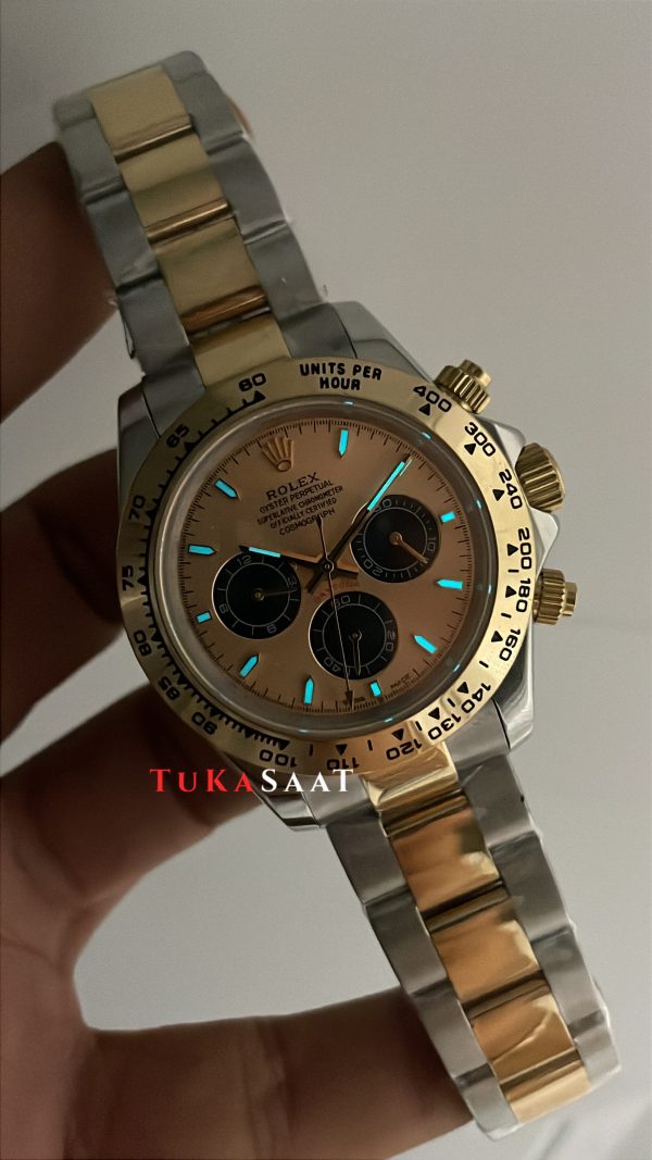 Rolex Daytona Cosmograph 126503 Champagne Two Tone Gold 40mm Replika Saat
