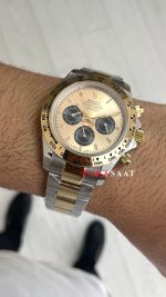 Rolex Daytona Cosmograph 126503 Champagne Two Tone Gold 40mm Replika Saat