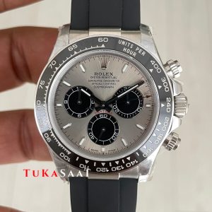 Rolex Daytona Ghost 126519LN Oysterflex Gri Kadran 40mm 4131 Super Clone Swiss Eta Saat QF Factory