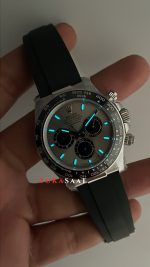 Rolex Daytona Ghost 126519LN Oysterflex Gri Kadran 40mm 4131 Super Clone Swiss Eta Saat QF Factory
