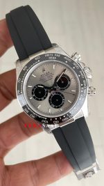 Rolex Daytona Ghost 126519LN Oysterflex Gri Kadran 40mm 4131 Super Clone Swiss Eta Saat QF Factory