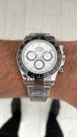 Rolex Daytona Panda 126500LN Beyaz Kadran 40mm 4130 Super Clone Swiss ETA Saat Clean Factory