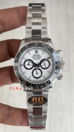 Rolex Daytona Panda 126500LN Beyaz Kadran 40mm 4131 Super Clone Swiss ETA Saat QF Factory