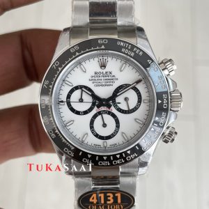 Rolex Daytona Panda 126500LN Beyaz Kadran 40mm 4131 Super Clone Swiss ETA Saat QF Factory