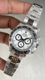Rolex Daytona Panda 126500LN Beyaz Kadran 40mm 4131 Super Clone Swiss ETA Saat QF Factory
