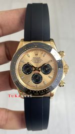 Rolex Daytona Pikachu 126518LN Gold Oysterflex 40mm Replika Saat
