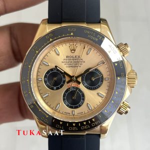 Rolex Daytona Pikachu 126518LN Gold Oysterflex 40mm Replika Saat