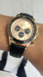 Rolex Daytona Pikachu 126518LN Gold Oysterflex 40mm Replika Saat