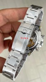 Rolex Daytona Platinum 126506 Ice Blue Baguette Dial 40mm 4131 Super Clone Swiss ETA Saat QF Factory