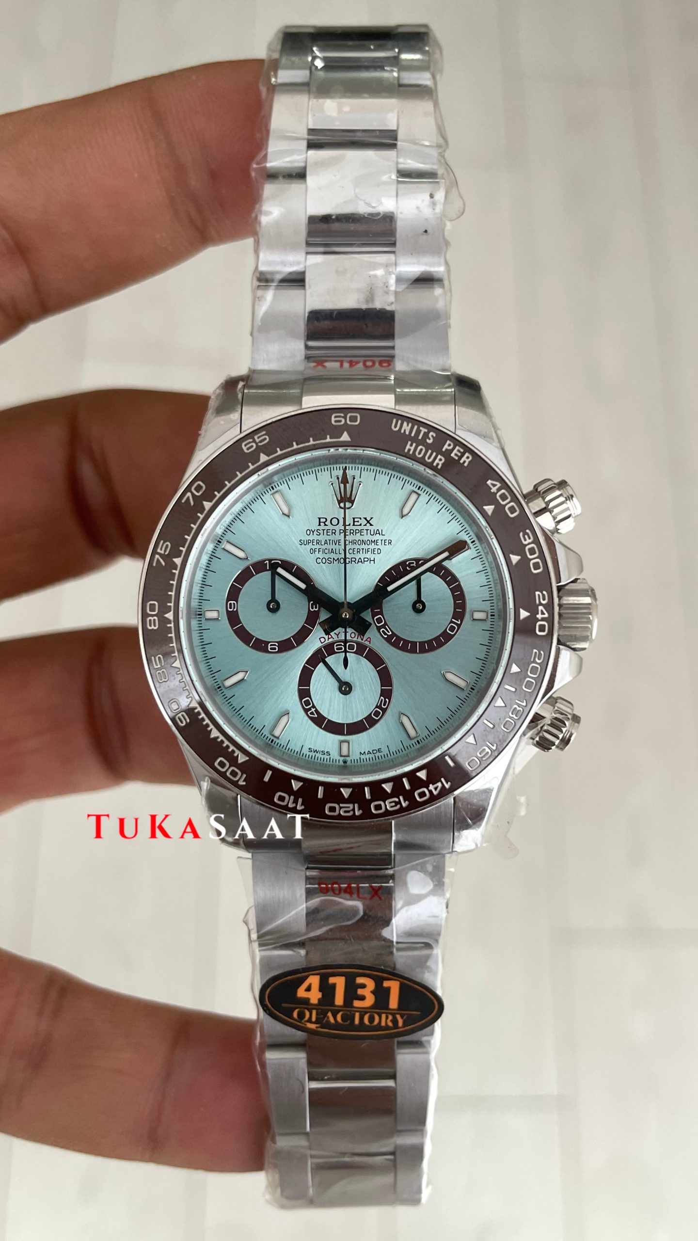 Rolex Daytona Platinum 126506 Ice Blue Dial 40mm 4131 Super Clone Swiss ETA Saat QF Factory Rolex Daytona Platinum 126506 Ice Blue Dial 40mm 4131 Super Clone Swiss ETA Saat QF Factory