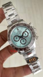 Rolex Daytona Platinum 126506 Ice Blue Dial 40mm 4131 Super Clone Swiss ETA Saat QF Factory