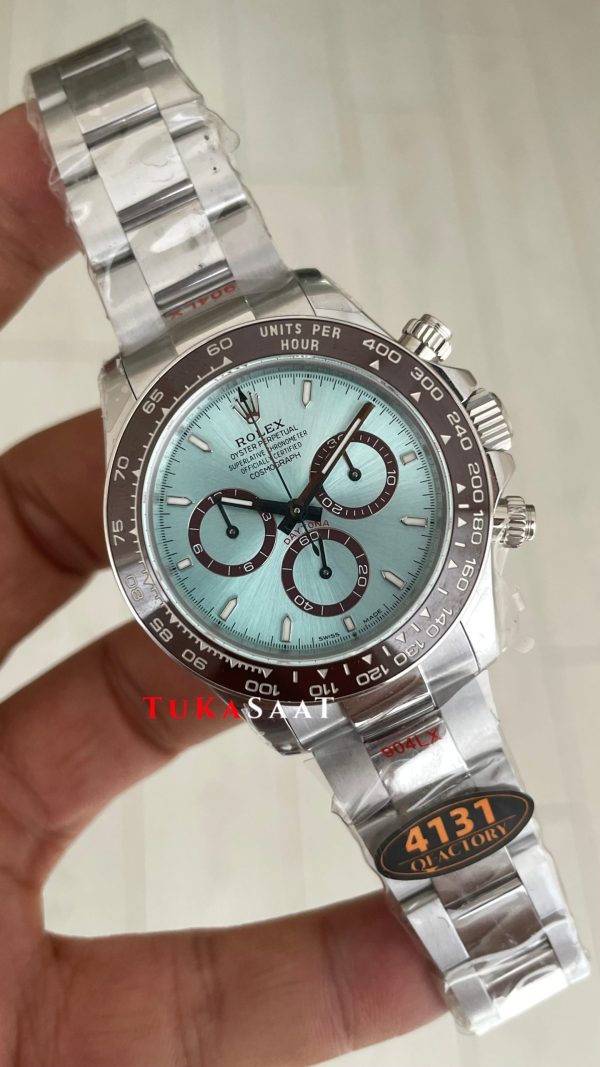 Rolex Daytona Platinum 126506 Ice Blue Dial 40mm 4131 Super Clone Swiss ETA Saat QF Factory Rolex Daytona Platinum 126506 Ice Blue Dial 40mm 4131 Super Clone Swiss ETA Saat QF Factory