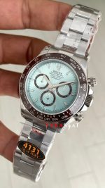 Rolex Daytona Platinum 126506 Ice Blue Dial 40mm 4131 Super Clone Swiss ETA Saat QF Factory