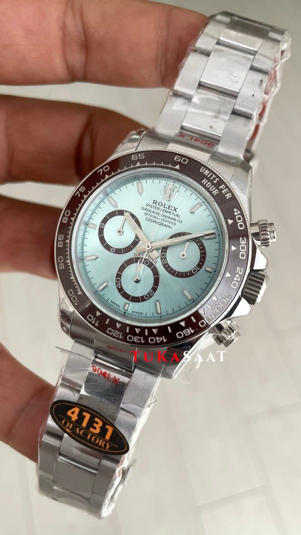 Rolex Daytona Platinum 126506 Ice Blue Dial 40mm 4131 Super Clone Swiss ETA Saat QF Factory Rolex Daytona Platinum 126506 Ice Blue Dial 40mm 4131 Super Clone Swiss ETA Saat QF Factory