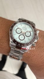 Rolex Daytona Platinum 126506 Ice Blue Dial 40mm 4131 Super Clone Swiss ETA Saat QF Factory