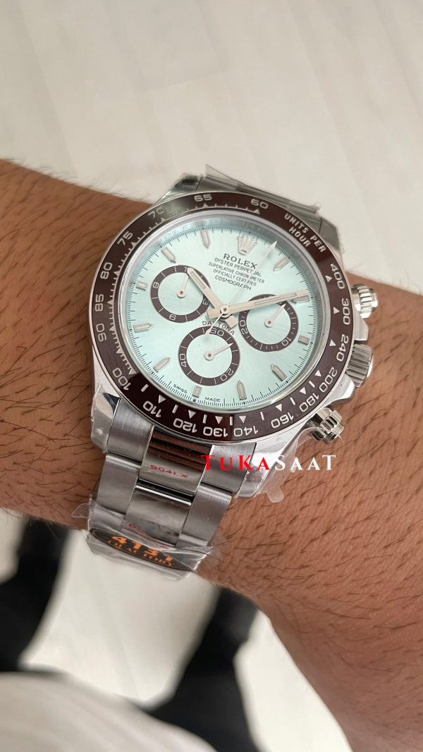 Rolex Daytona Platinum 126506 Ice Blue Dial 40mm 4131 Super Clone Swiss ETA Saat QF Factory Rolex Daytona Platinum 126506 Ice Blue Dial 40mm 4131 Super Clone Swiss ETA Saat QF Factory