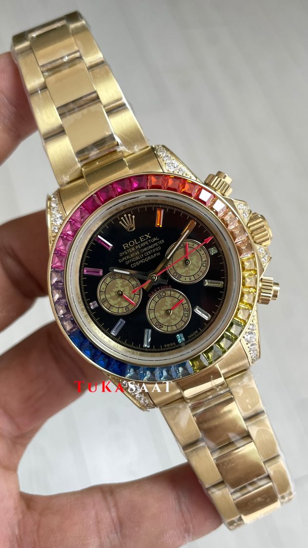 Rolex Daytona Rainbow 126598RBOW Replika Saat Rolex Daytona Rainbow 126598RBOW Replika Saat