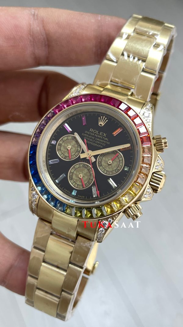 Rolex Daytona Rainbow 126598RBOW Replika Saat Rolex Daytona Rainbow 126598RBOW Replika Saat