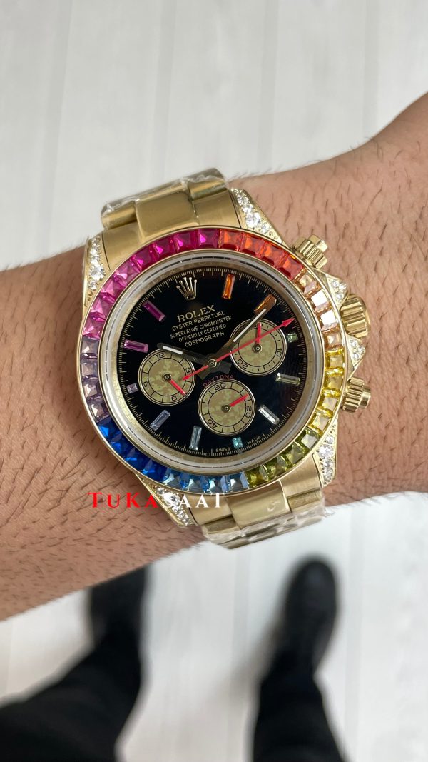 Rolex Daytona Rainbow 126598RBOW Replika Saat Rolex Daytona Rainbow 126598RBOW Replika Saat