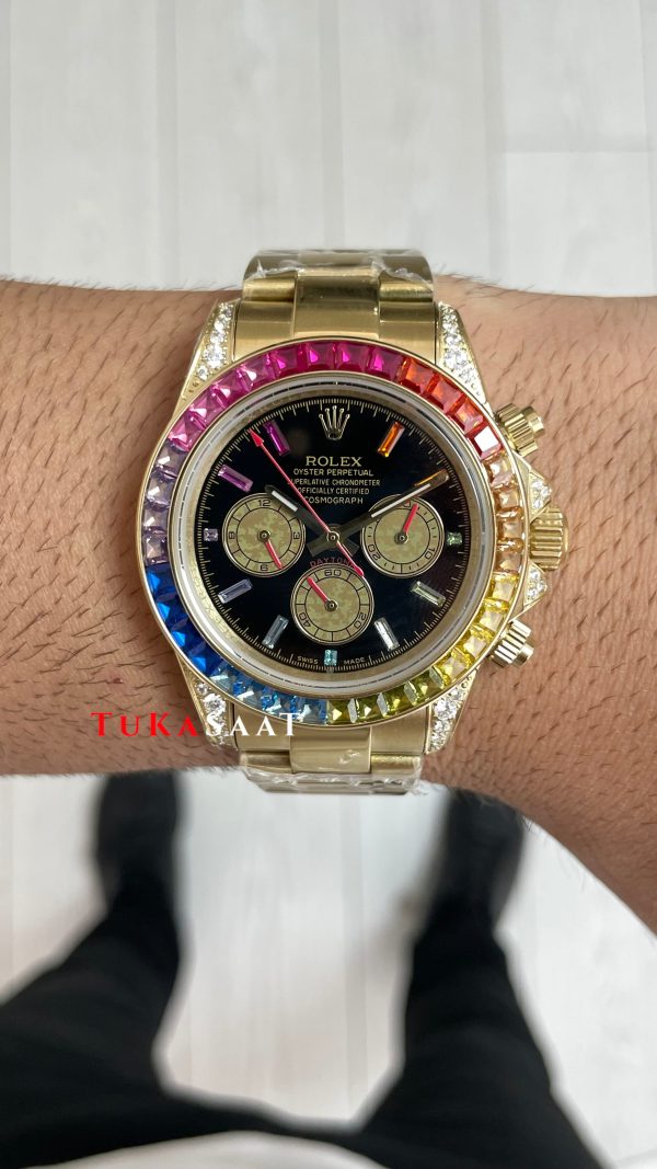 Rolex Daytona Rainbow 126598RBOW Replika Saat Rolex Daytona Rainbow 126598RBOW Replika Saat