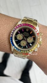 Rolex Daytona Rainbow 126598RBOW Replika Saat - Görsel 4