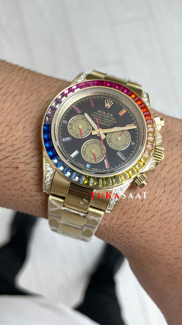 Rolex Daytona Rainbow 126598RBOW Replika Saat Rolex Daytona Rainbow 126598RBOW Replika Saat