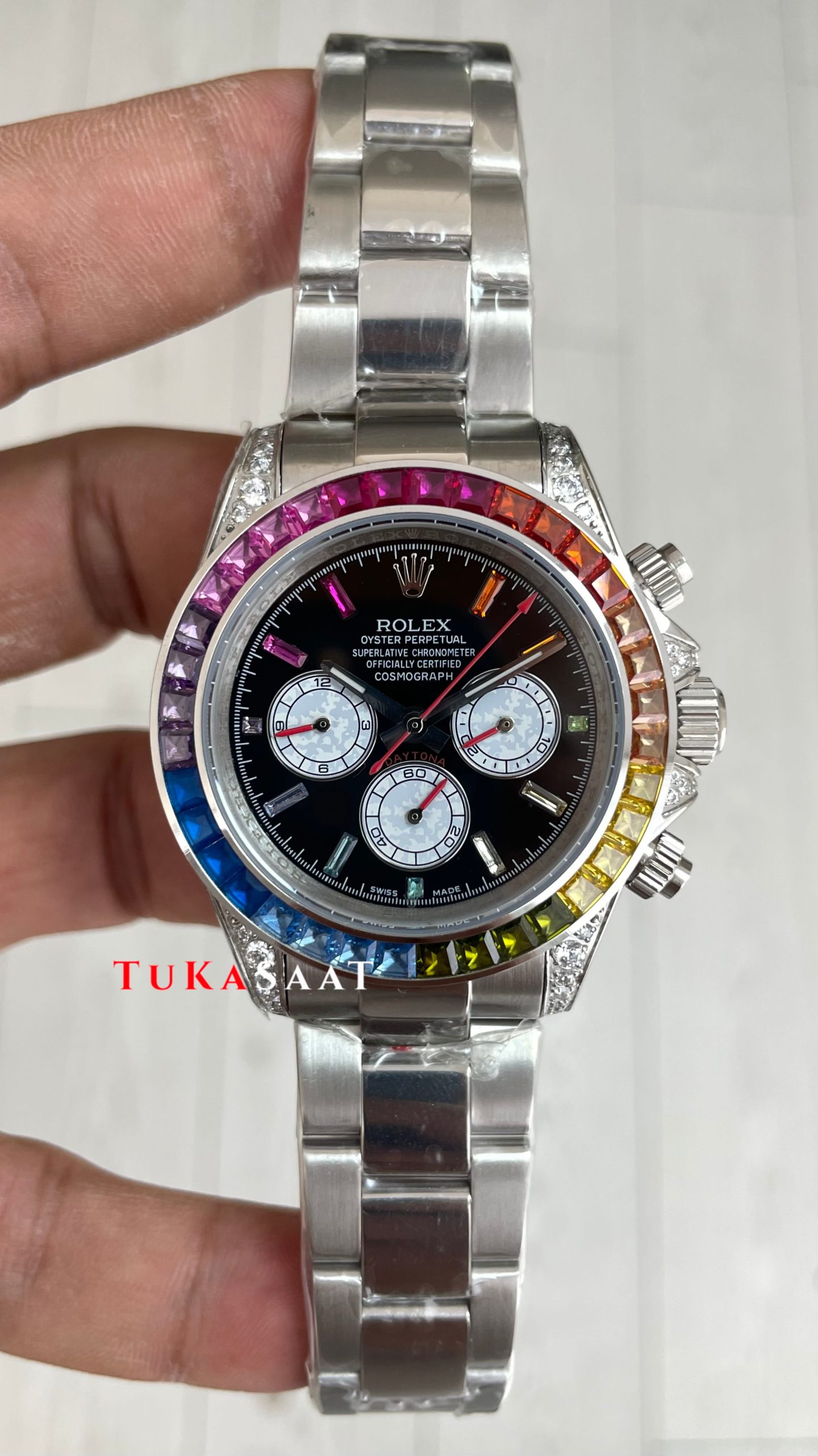 Rolex Daytona Rainbow 126599RBOW Replika Saat Rolex Daytona Rainbow 126599RBOW Replika Saat