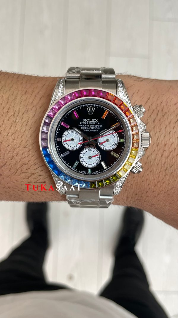 Rolex Daytona Rainbow 126599RBOW Replika Saat Rolex Daytona Rainbow 126599RBOW Replika Saat