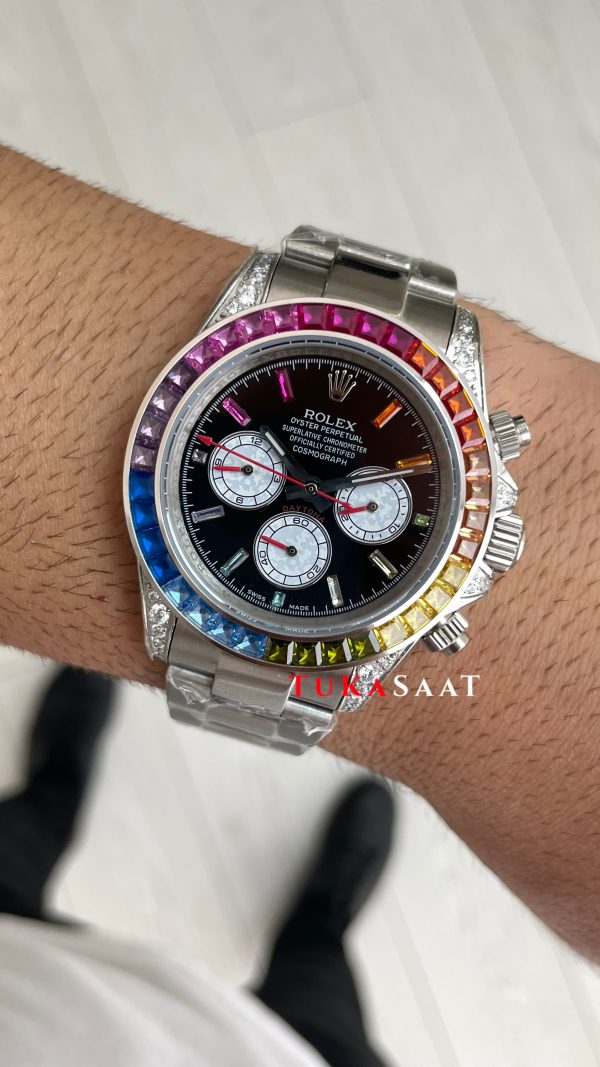 Rolex Daytona Rainbow 126599RBOW Replika Saat Rolex Daytona Rainbow 126599RBOW Replika Saat