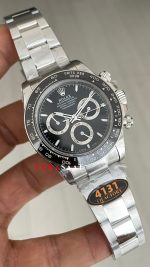 Rolex Daytona Siyah 126500LN Black Dial 40mm 4131 Super Clone Swiss ETA Saat QF Factory
