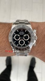 Rolex Daytona Siyah 126500LN Black Dial 40mm 4131 Super Clone Swiss ETA Saat QF Factory