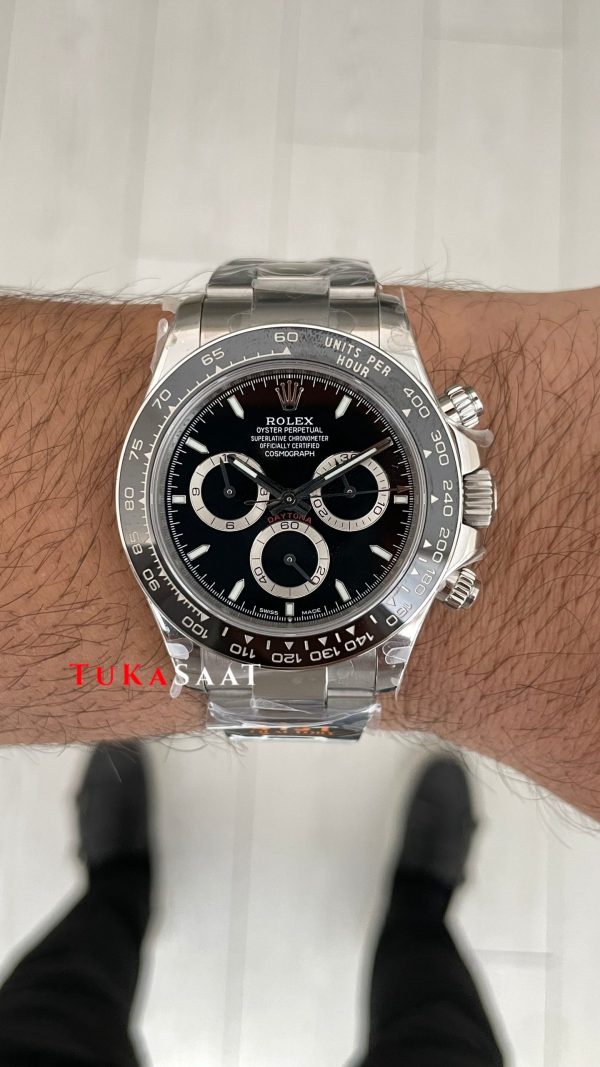Rolex Daytona Siyah 126500LN Black Dial 40mm 4131 Super Clone Swiss ETA Saat QF Factory Rolex Daytona Siyah 126500LN Black Dial 40mm 4131 Super Clone Swiss ETA Saat QF Factory