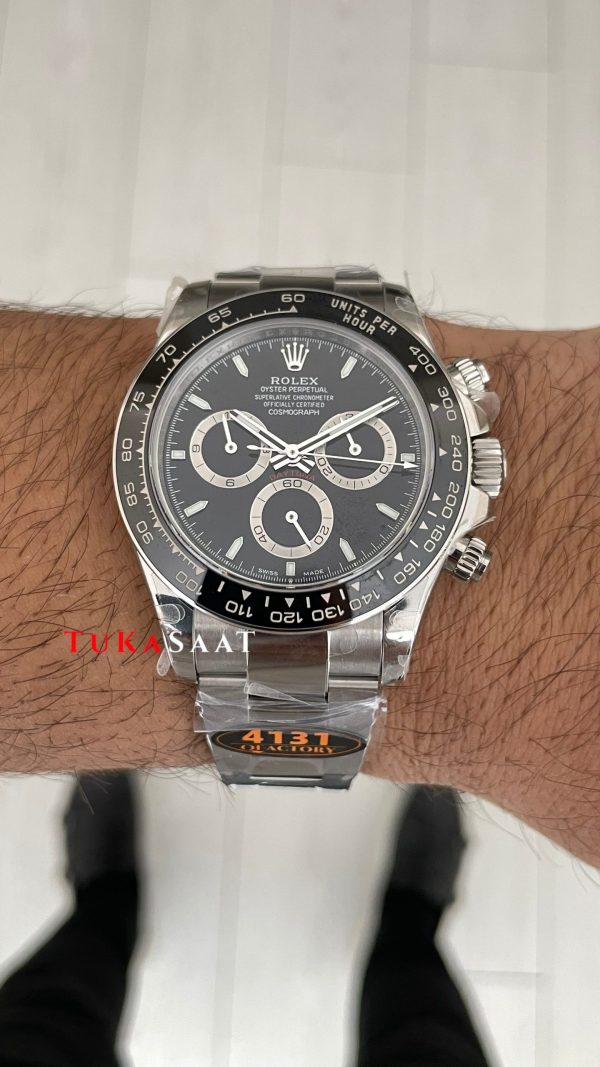 Rolex Daytona Siyah 126500LN Black Dial 40mm 4131 Super Clone Swiss ETA Saat QF Factory Rolex Daytona Siyah 126500LN Black Dial 40mm 4131 Super Clone Swiss ETA Saat QF Factory
