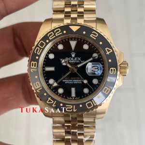 Rolex Gmt Master II 126718GRNR Jubilee Gold 40mm Replika Saat