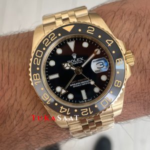 Rolex Gmt Master II 126718GRNR Jubilee Gold 40mm Replika Saat
