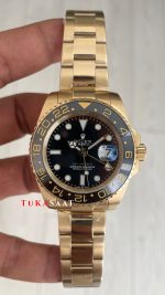 Rolex Gmt Master II Gold Green Arrow 116718LN Oyster 40mm Replika Saat