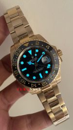 Rolex Gmt Master II Gold Green Arrow 116718LN Oyster 40mm Replika Saat