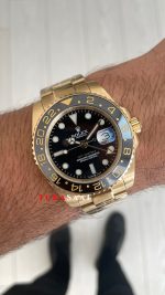 Rolex Gmt Master II Gold Green Arrow 116718LN Oyster 40mm Replika Saat