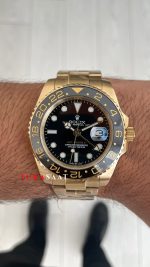 Rolex Gmt Master II Gold Green Arrow 116718LN Oyster 40mm Replika Saat