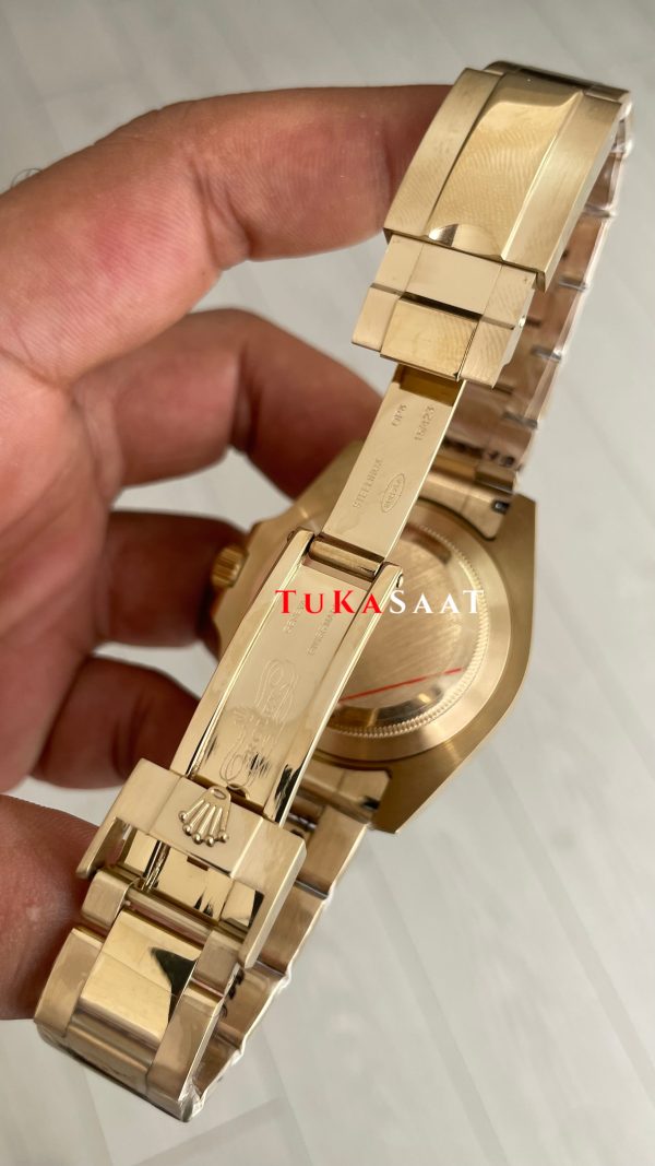 Rolex Gmt Master II Gold Green Arrow 116718LN Oyster 40mm Replika Saat Rolex Gmt Master II Gold Green Arrow 116718LN Oyster 40mm Replika Saat