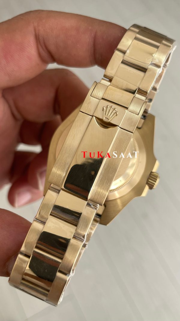 Rolex Gmt Master II Gold Green Arrow 116718LN Oyster 40mm Replika Saat Rolex Gmt Master II Gold Green Arrow 116718LN Oyster 40mm Replika Saat