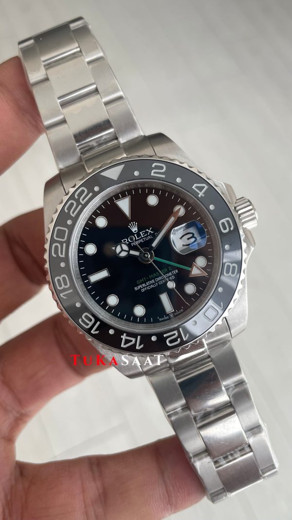Rolex Green Arrow Gmt Master II 116710LN Oyster 40mm Replika Saat Rolex Green Arrow Gmt Master II 116710LN Oyster 40mm Replika Saat