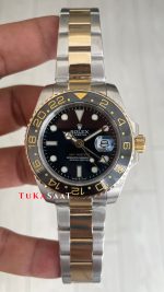 Rolex Green Arrow Gmt Master II 116713LN Two Tone Gold 40mm Replika Saat