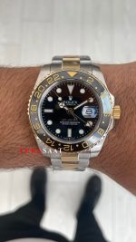Rolex Green Arrow Gmt Master II 116713LN Two Tone Gold 40mm Replika Saat