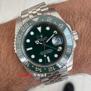 Rolex Hulk Gmt Master II Jubilee Yeşil Kadran 40mm Replika Saat