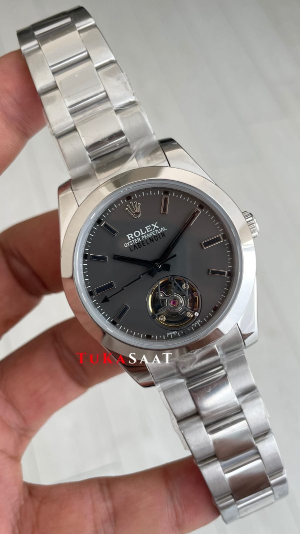 Rolex Label Noir Tourbillon 40 mm Replika Saat Rolex Label Noir Tourbillon 40 mm Replika Saat