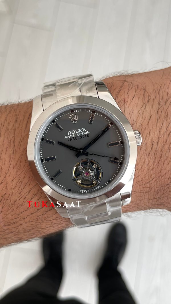 Rolex Label Noir Tourbillon 40 mm Replika Saat Rolex Label Noir Tourbillon 40 mm Replika Saat