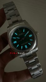 Rolex Oyster Perpetual Green 134300 Yeşil 41mm Replika Saat
