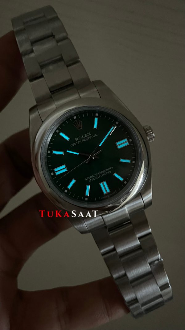 Rolex Oyster Perpetual Green 134300 Yeşil 41mm Replika Saat Rolex Oyster Perpetual Green 134300 Yeşil 41mm Replika Saat