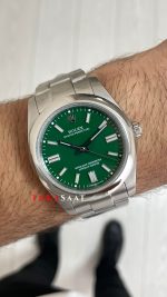 Rolex Oyster Perpetual Green 134300 Yeşil 41mm Replika Saat
